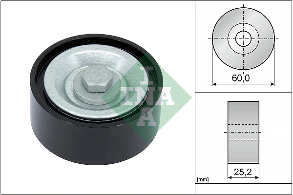 Deflection/Guide Pulley, V-ribbed belt